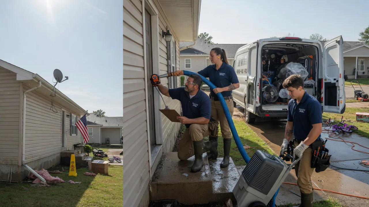 Ceiling Water Damage Restoration in Waltonville, IL near me